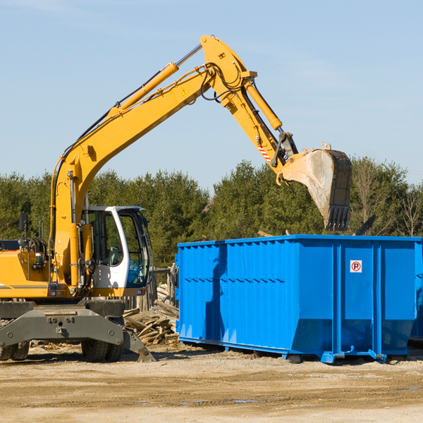 are there any restrictions on where a residential dumpster can be placed in Elwood